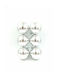 Hängendes Kugel Ornament Ornament Kunststoff Silber 6cm Set 6Stück