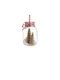 Hanging Ornament Bottle Glass Gold 4x4cm