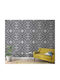 Wallpaper Vinyl Gray L270xW159cm Washable