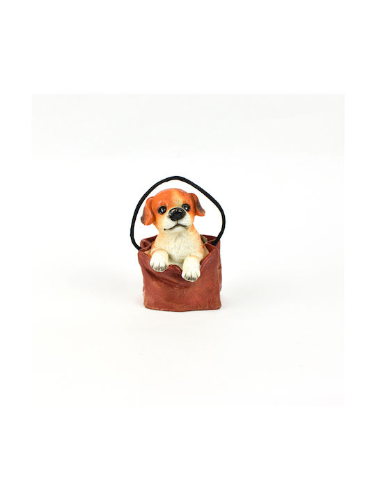 Decorative Dog Polyresin 5x5x9cm 1pcs