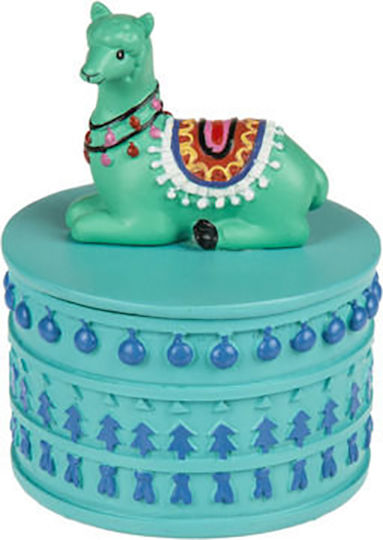Decorative Llama Polyresin 6x6x8cm 1pcs