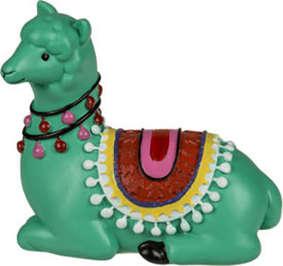 Decorative Llama Polyresin 9.5x9.5x9cm 1pcs