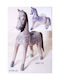 Royal Art Collection Decorative Horse made of Wood Horse GAR175 35x35x37cm 1pcs