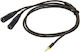 Proel Cable 2 x XLR male - 3.5mm male Μαύρο 0.3m (H40PR15736)