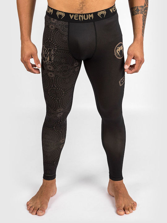 Venum Spats Männer Kampfsport Leggings Schwarz