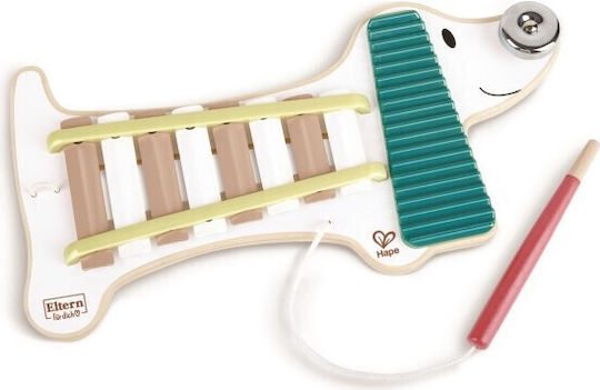 Hape Musical Instrument Xylophone Dog made of Wood with Music for 18++ Months