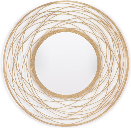 Innova Wandspiegel Gold Durchmesser 80cm Innova Wandspiegel Gold Durchmesser 80cm