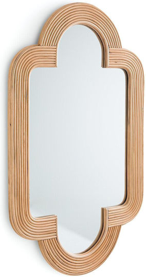 La Redoute Interieurs Oglindă de Perete cu Bej Ramă din Rattan 31x73cm 1buc