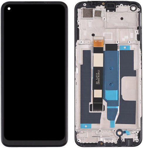 Realme Οθόνη με Μηχανισμό Αφής και Πλαίσιο για Realme 8/8 Pro (Μαύρο)