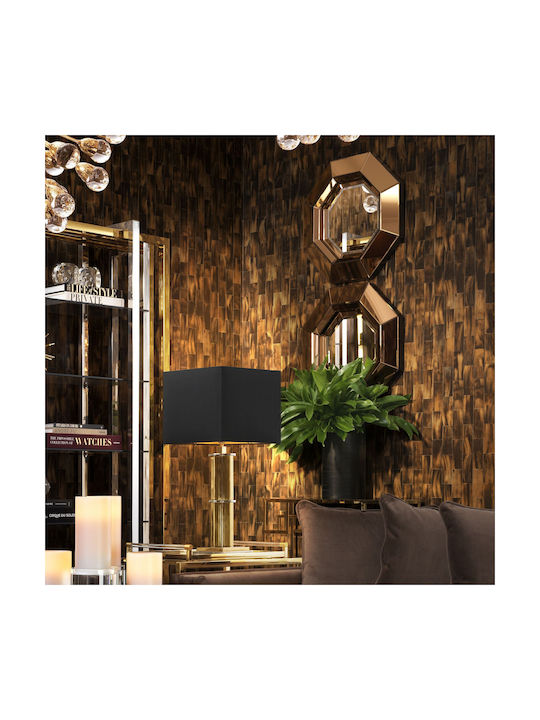 Casa Vogue Oglindă de Perete cu Auriu Ramă din Sticlă 68x68cm 1buc