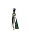 Hanging Lucky Charm Burner Green made of Fabric 1pcs