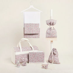 Ntampoudis Pink Daisies Baptism Package 8pcs