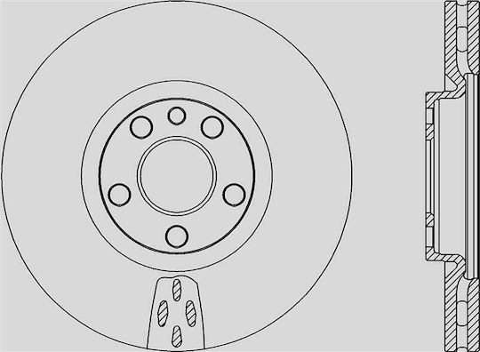 Open Parts Δισκόπλακα 1τμχ για Fiat Scudo