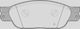 Open Parts Brake Pad for Jaguar S-Type