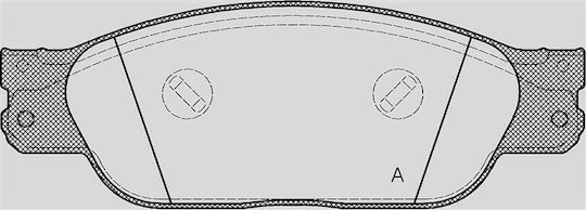 Open Parts Brake Pad for Jaguar S-Type