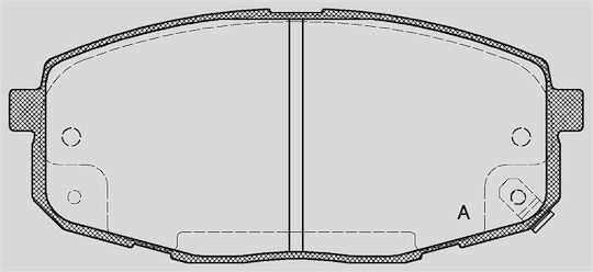 Open Parts Brake Pad for Kia Carens