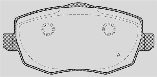Open Parts Σετ Τακάκια για Lancia Ypsilon