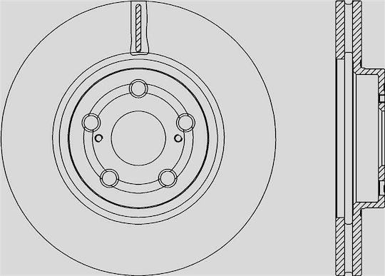 Open Parts Bremsscheibe 1Stück für Toyota Avensis