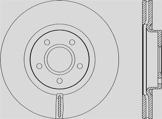 Open Parts Σετ Δισκόπλακες για Ford Focus Volvo V40