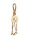 Tatu Moyo Handmade Hanging Lucky Charm Horseshoe Gold made of Fabric 22cm 1pcs
