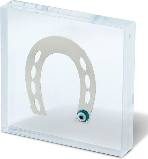 Glücksbringer-Typ Hufeisen Transparent aus Plexiglas 8x8cm