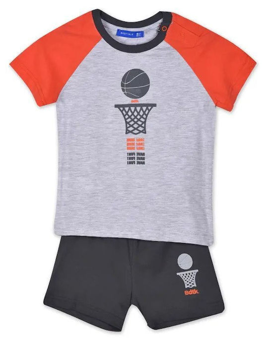 BodyTalk Kids Set with Shorts Summer 2pcs Gray