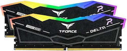 TeamGroup Delta RGB 32GB DDR5 RAM mit 2 Modulen (2x16GB) und Geschwindigkeit 8000 für Schreibtisch