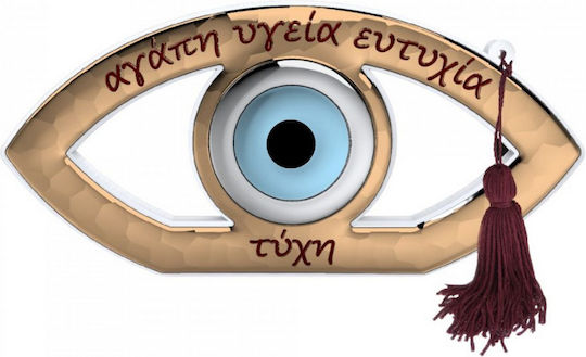 Slevori de birou Amulet Ochi Auriu din Metal 1buc