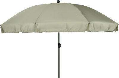 Spitishop Umbrelă de Plajă cu Diametru de 2.5m Verde