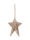 Ornament suspendat Stea Din lemn Maro