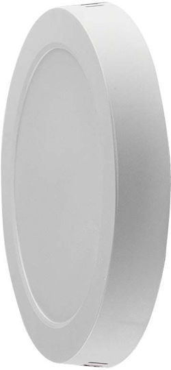 V-TAC Στρογγυλό Εξωτερικό LED Panel 18W με Φυσικό Λευκό Φως 4000K 21.56εκ.