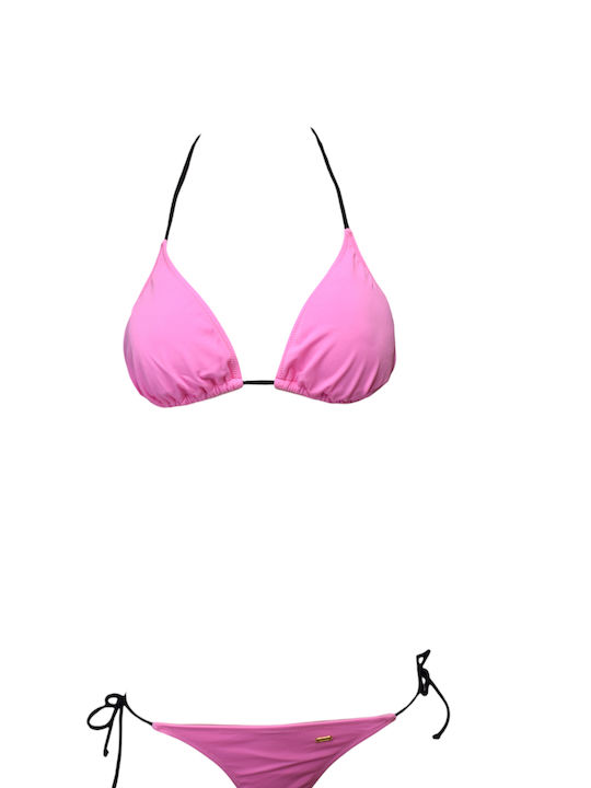 Set Bikini Τριγωνάκι Ροζ