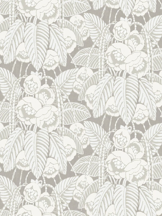 Wallpaper Vinyl White L1000xW53cm Washable