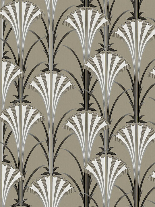 Wallpaper Vinyl White L1000xW53cm Washable