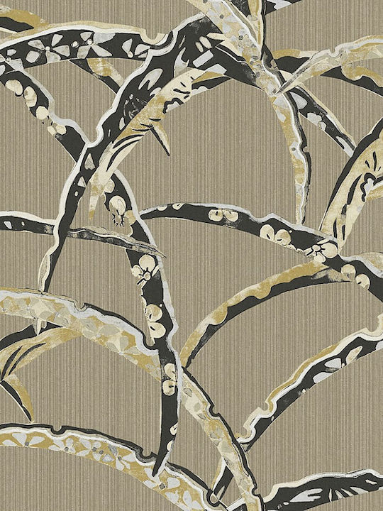 Wallpaper Vinyl Beige L1000xW53cm Washable