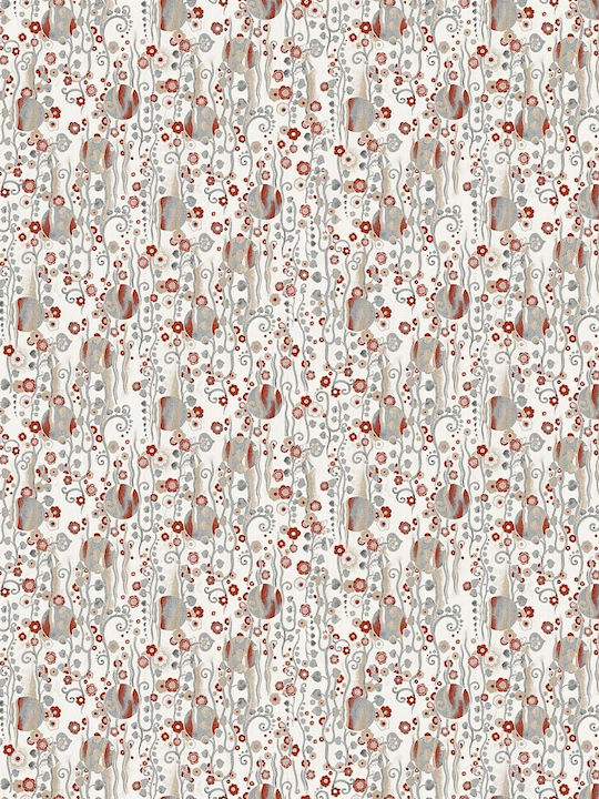 Wallpaper Vinyl White L1000xW53cm Washable