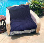 Linea Home Medusa Beach Towel Cotton Dark Blue 160x86cm.