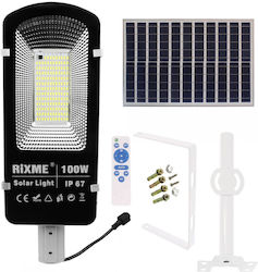 Rixme Ηλιακό Φωτιστικό Δρόμου 100W 12480lm Rixme Ηλιακό Φωτιστικό Δρόμου 100W 12480lm