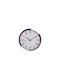 Etoile Wanduhr Metallisch Silber Ø30cm