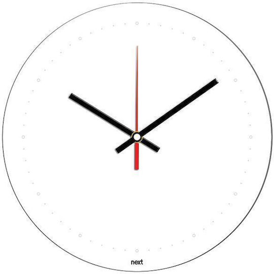 Next Ceas de Perete Plastic Alb Ø31cm