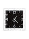Arti E Mestieri 3D Wall Clock Metallic Black 50x50cm