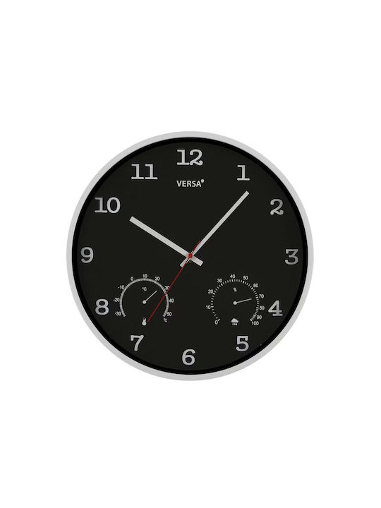 Versa Wanduhr Schwarz