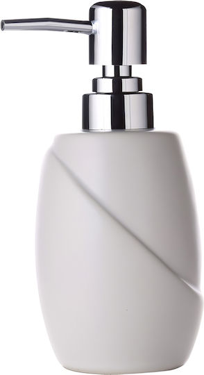 Bronze Art Tabletop Glass Dispenser White