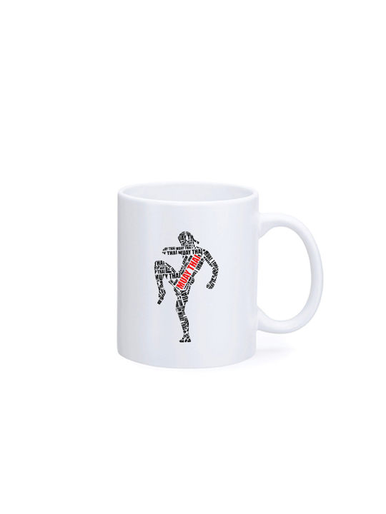 FightFlix Ceramic Cup White 350ml