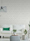 Wallpaper Vinyl White L1000xW53cm Washable