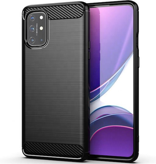 Techsuit Carbon Back Cover Silicone Black (OnePlus 8T)