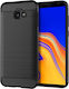 Techsuit Carbon Back Cover Σιλικόνης Μαύρο (Galaxy J4+)