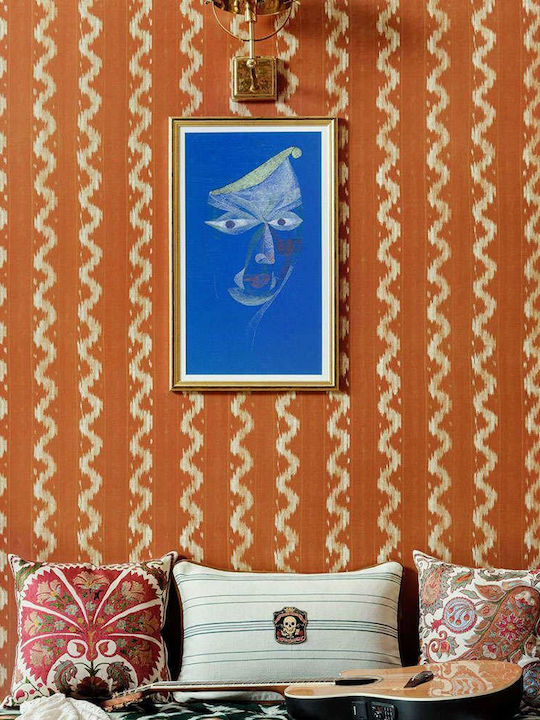 Wallpaper Fabric Orange