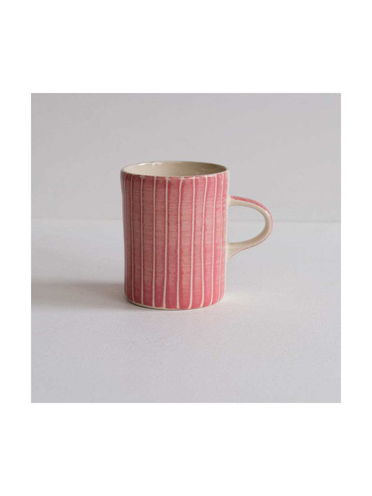 Tasse Keramik Rosa 1Stück