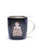 Κούπα Πορσελάνη Σουρωτήρι Σχέδιο Buddha Blue 400ml